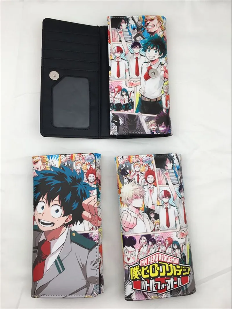 Аниме One Piece My Boku no Hero моя академия кошелек мужской унисекс длинный стильный