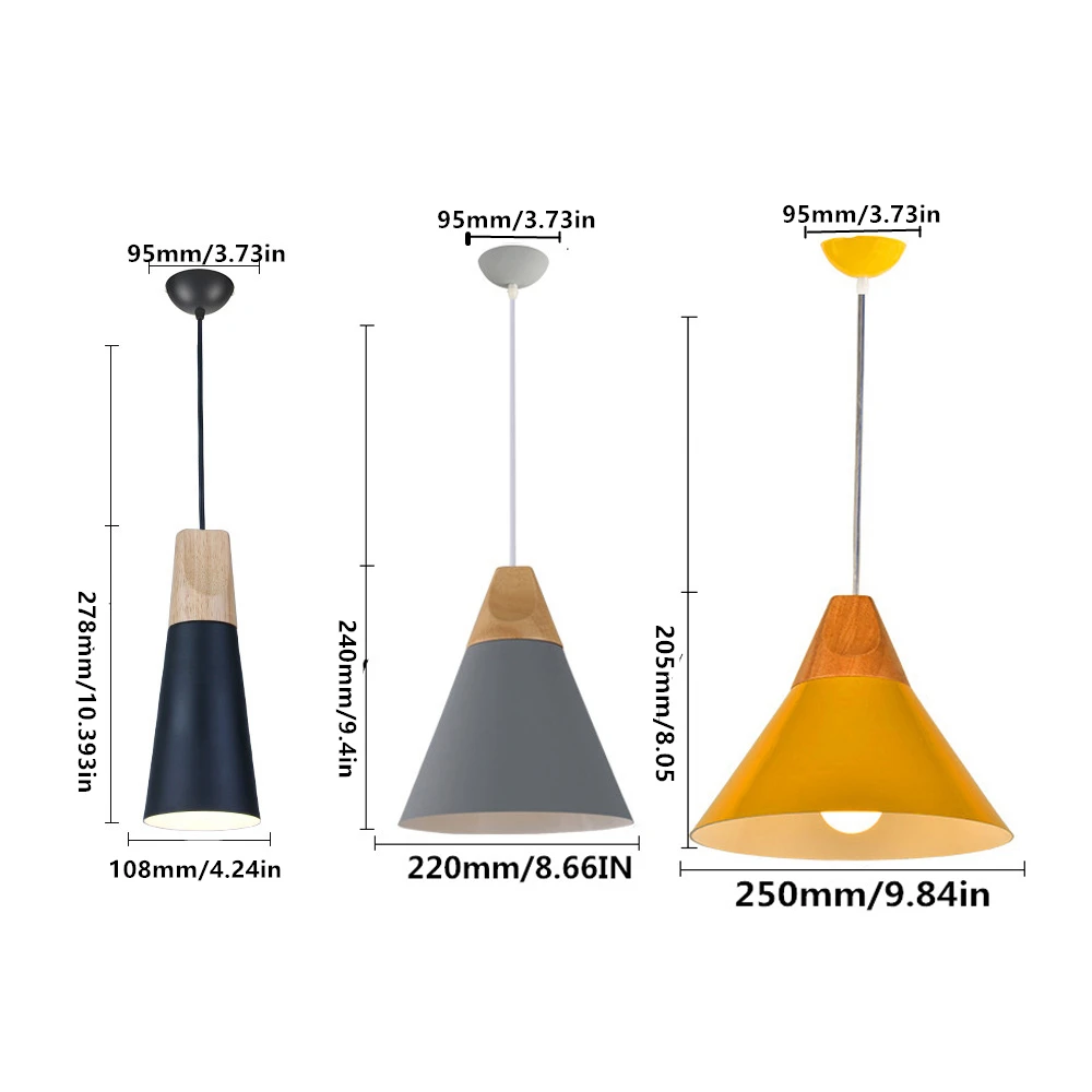 

Pendant Lights Lustres Abajur Pendant Lamp Modern Hanglamp LED Bulb For Bedroom Kitchen Colorful Aluminum Lamp Shade Luminaire