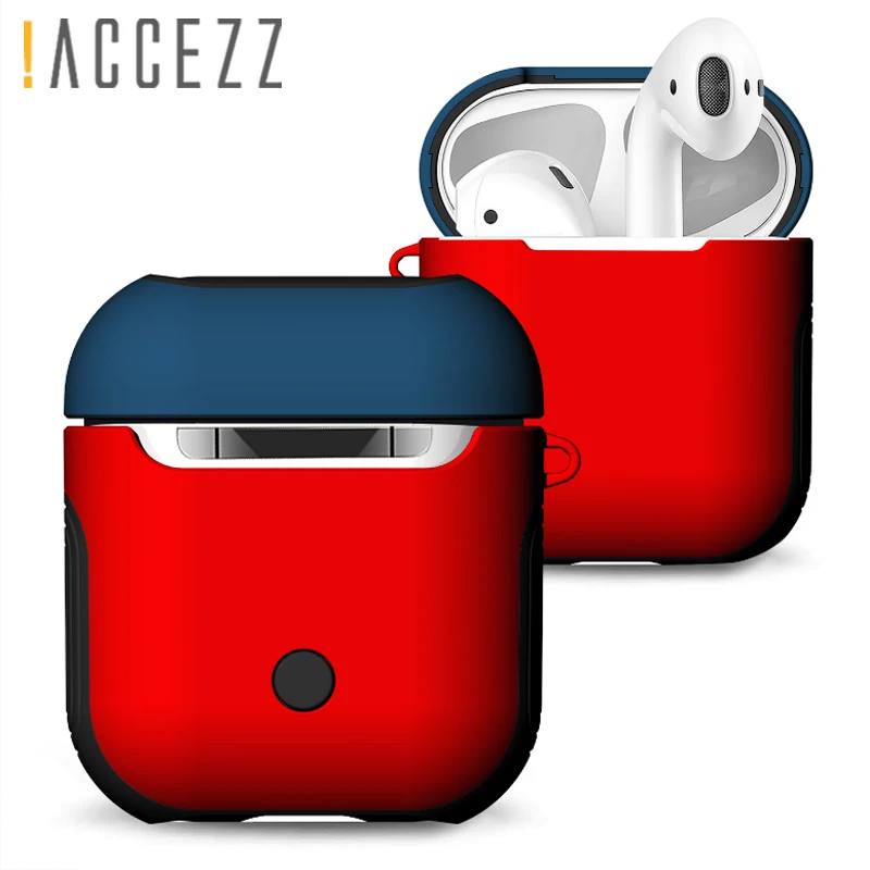! Чехол для наушников ACCEZZ из ТПУ + поликарбоната защитный чехол Apple Airpods