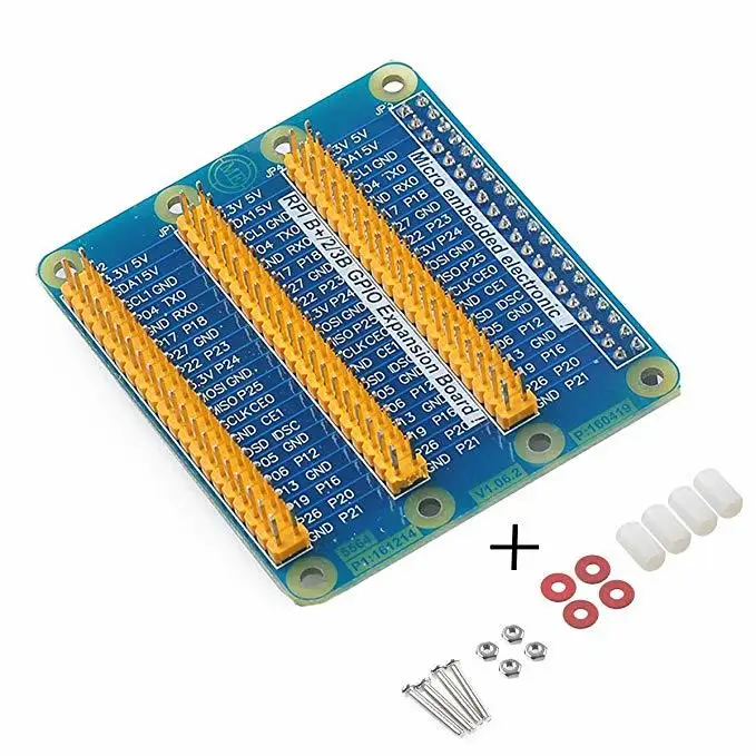 Raspberry Pi GPIO Плата расширения один ряд чтобы быть трехрядным для 3 2 Model B +|Аксессуары