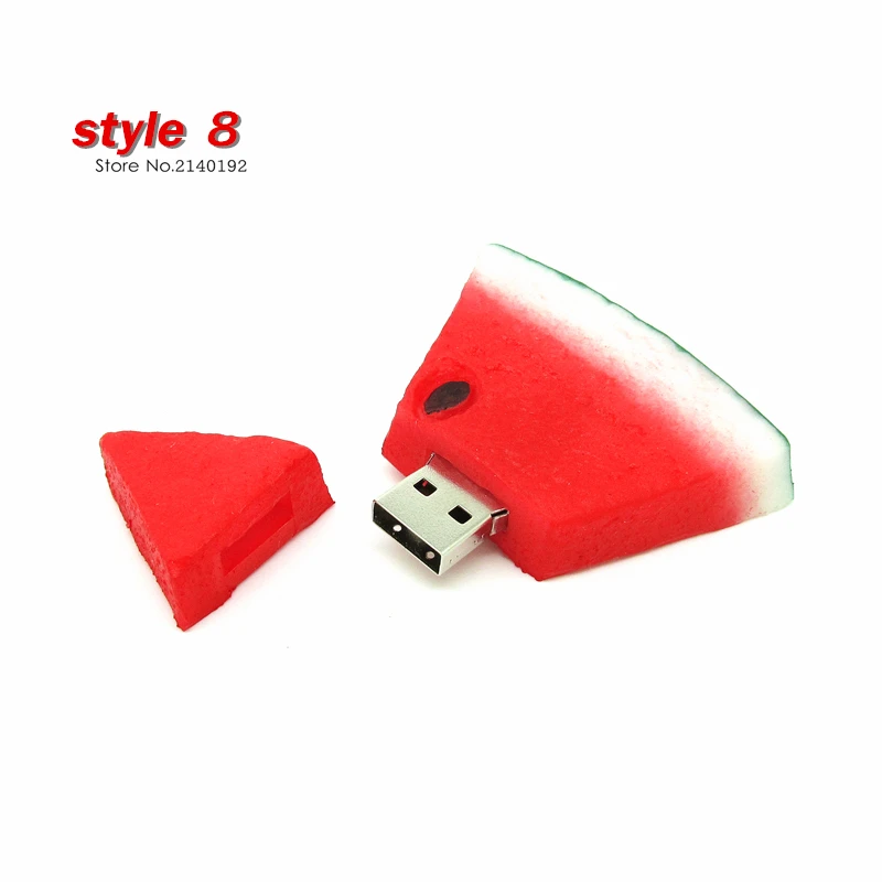 USB флеш накопитель в виде фруктов клубники моркови ананаса арбуза банана