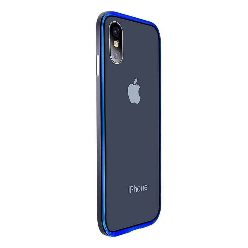Чехол из закаленного стекла для телефона IPhone XS Max XR 7/8 Plus Цветной глянцевый чехол с
