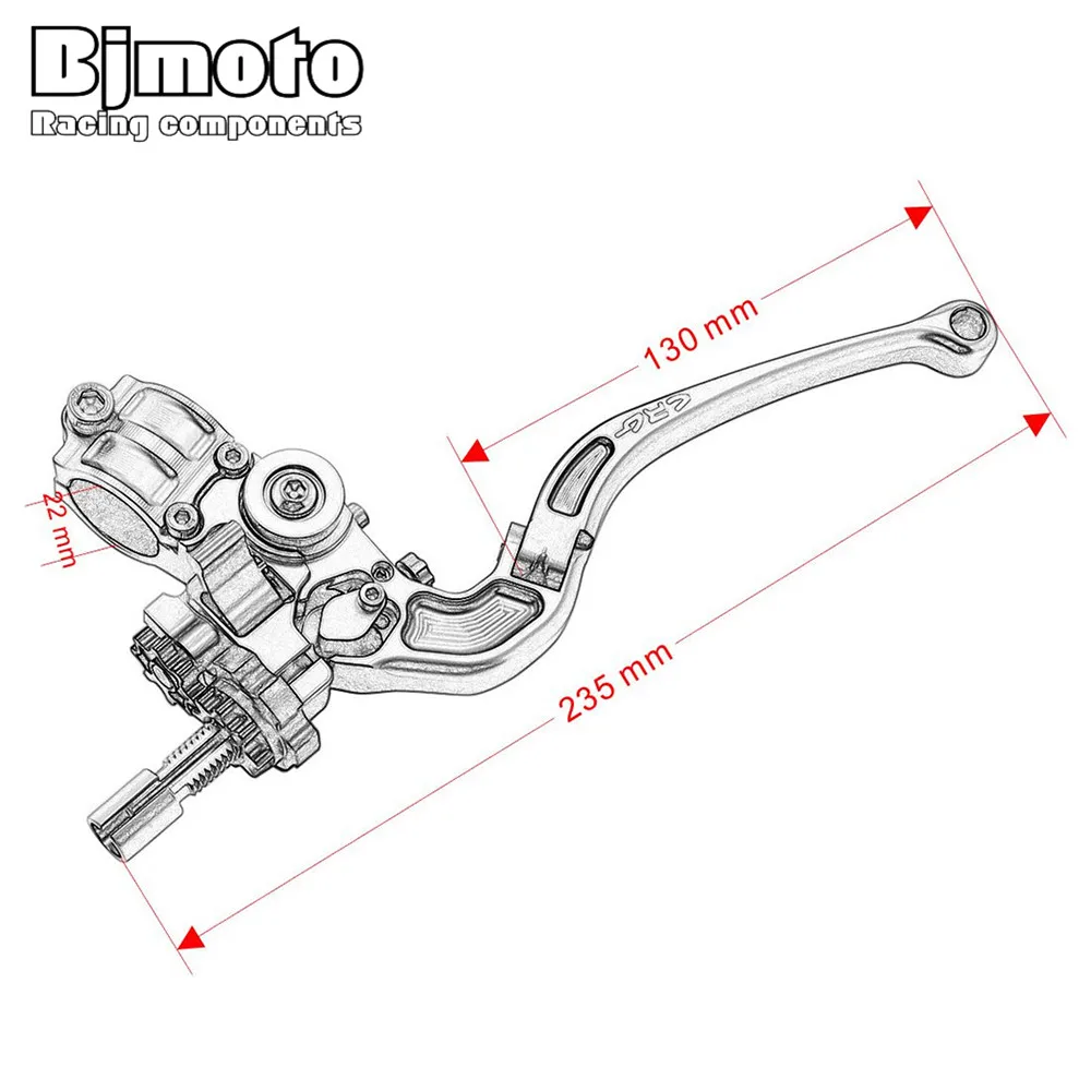 Регулируемый складной рычаг сцепления для трюков 22 мм 7/8 дюйма|clutch lever perch|clutch