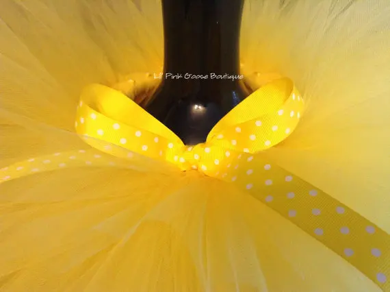 Милые желтые юбки пачки для малышей пышные тюлевые балетные ручной работы