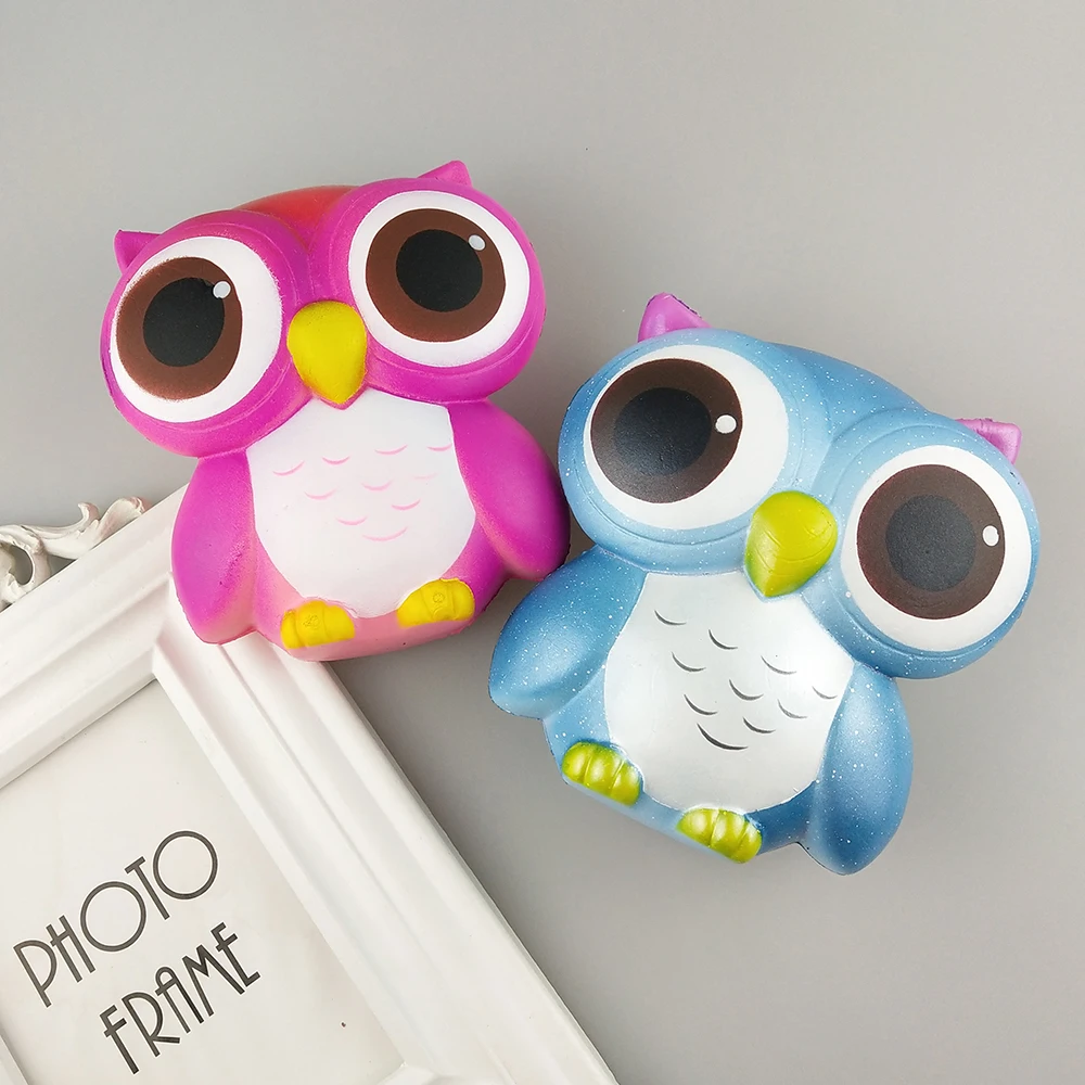 Горячая распродажа! мягкие игрушки для снятия стресса из мультфильма Kawaii Jumbo Сова из полиуретановой пены, замедляющие рост, мягкие игрушки для взрослых