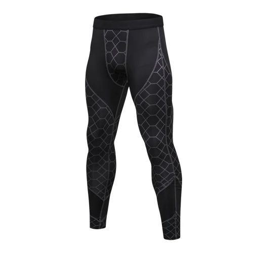Black gray-4070 Новое поступление быстросохнущие мужские спортивные костюмы для фитнеса, беговые костюмы, спортивная одежда, полный тренировочный костюм для мужчин, набор для бега - Цвет: Black gray-4070