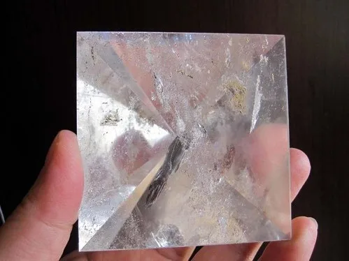Прозрачная искусственная резьба в виде пирамиды 270 г|crystal lift|crystal 3d laser blockscrystal wand sex