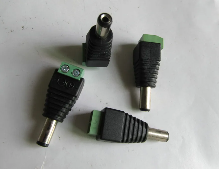 10 шт. DIY DC 5 5x2 1 мм разъем питания для AV винт CCTV видео Balum клеммный адаптер кабель