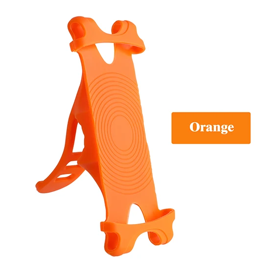 Orange Универсальный велосипедный держатель для телефона, держатель на руль, подставка с зажимом для iPhone X, XS, 8, кронштейн, держатель для велосипеда, держатель для телефона для samsung, Xiaomi, Redmi - Цвет: Orange