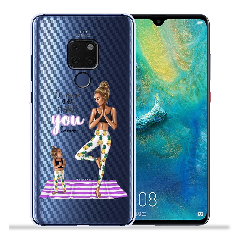 Модный чехол для телефона Super Dad мамы и дочки Huawei Mate 20 Lite Pro 9 10 Nova 2 Plus A3 Nova3i