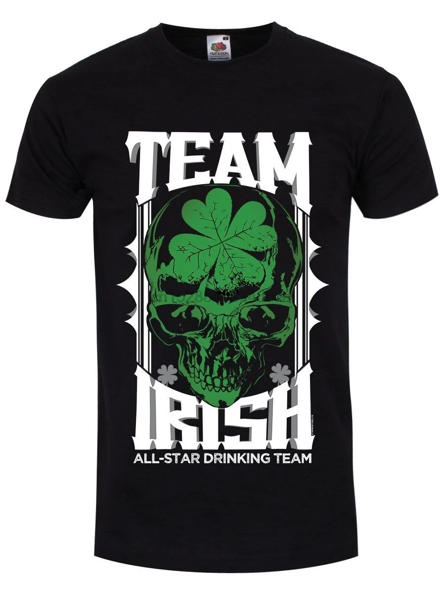 Herren футболка команда Irish schwarz 3D Мужская Горячая дешевая мужская с коротким