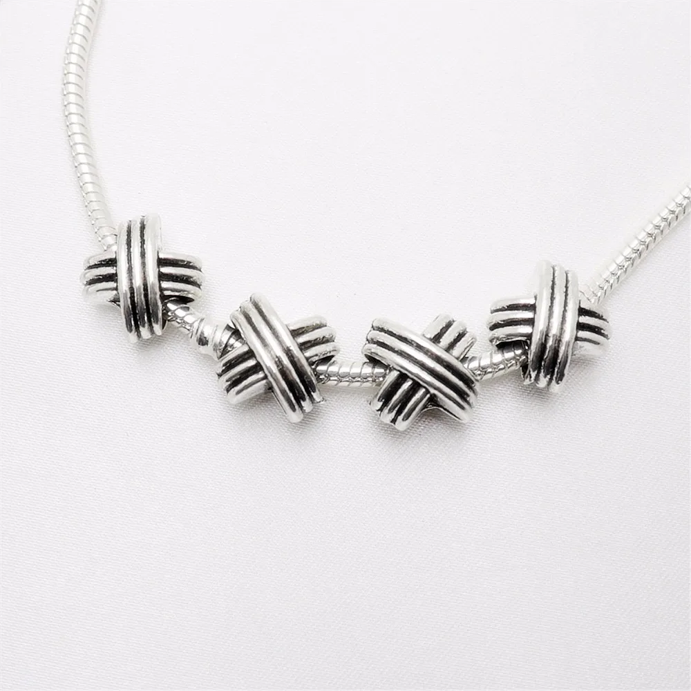 Винтажные серебряные бусины подходят для Pandora Charms DIY европейские браслеты
