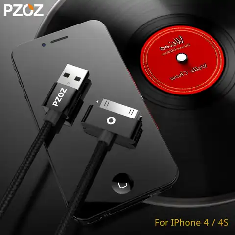 Кабель PZOZ usb 4s, для iphone 4 s, iPod Touch, Nano, iphone 4, 30-контактный, для быстрой зарядки и синхронизации данных