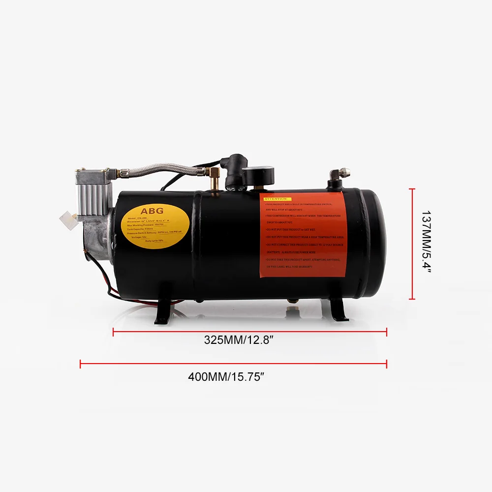 Новый 4 трубы хром звуковой сигнал поезда с 150 фунтов/кв. дюйм 3 литра 12 V воздушный