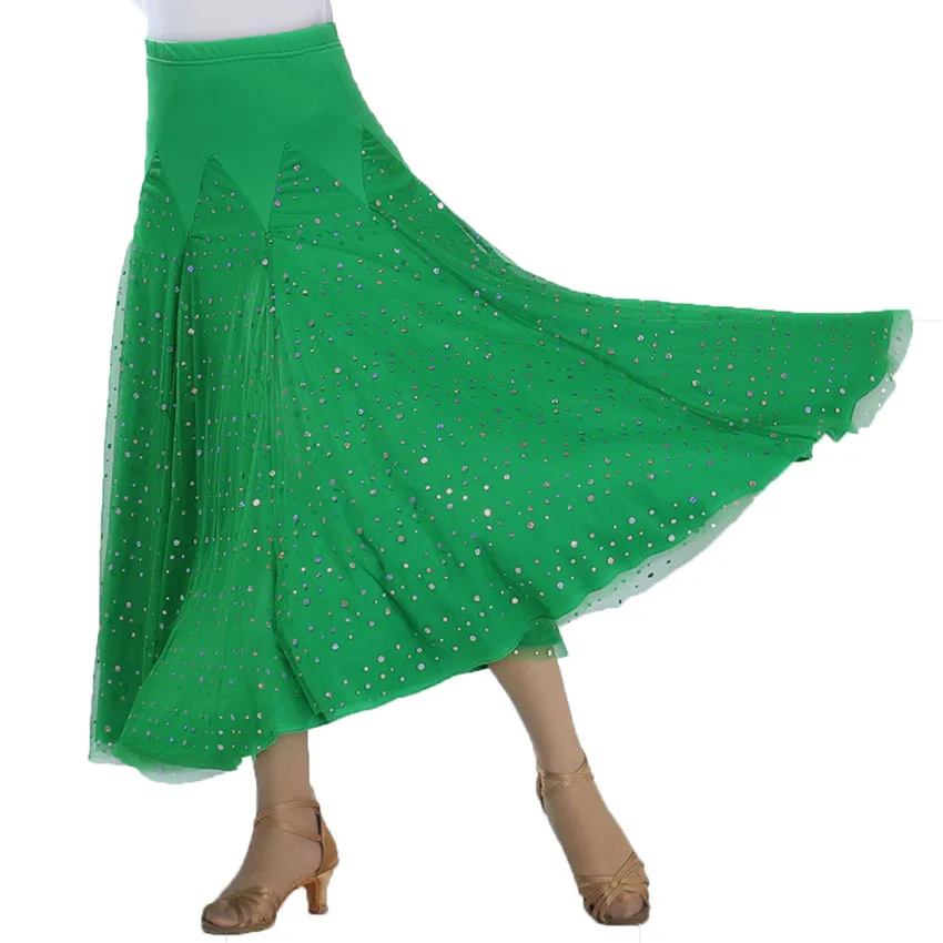 Юбка Женская длинная для бальных танцев элегантная юбка макси современных с