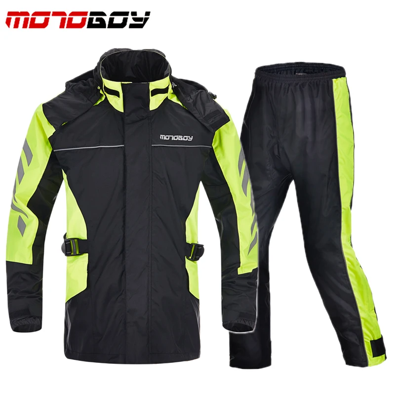 

MOTOBOY Off Road Racing Rain Coats Motorcycle Riding Reflective Rain Suits Jackets Pants Hiking Climbing Raincoat Clothing