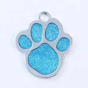 Light Blue Выгравированная Персонализированная собачья идентификационная бирка ошейник для кошек индивидуальные собачьи ошейники жгуты собачий лист имя собаки телефон товары для домашних животных 20 - Цвет: Light Blue