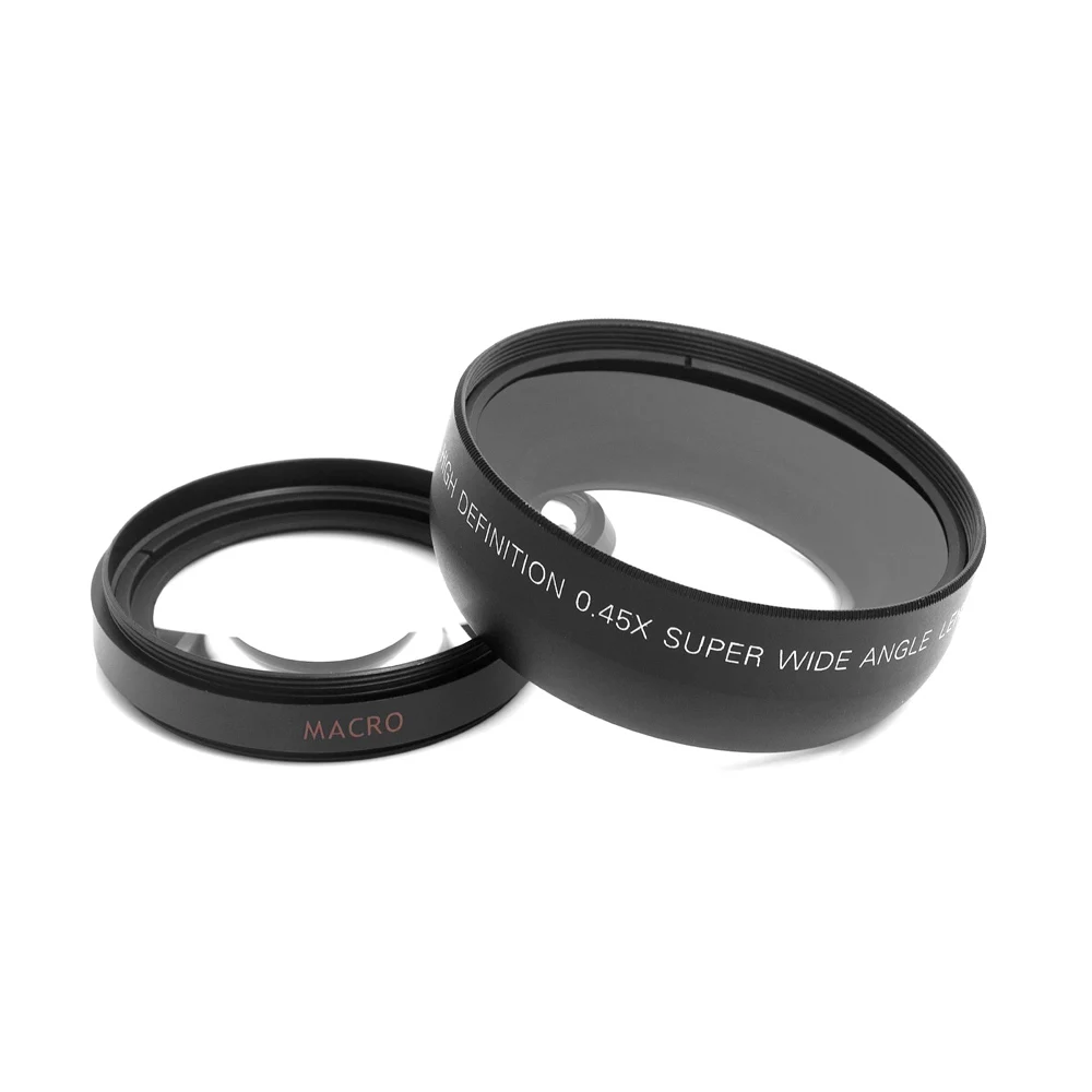 Широкоугольный объектив HD 52 мм 0 45x с макрообъективом для камер Canon Nikon Sony Pentax DSLR|wide