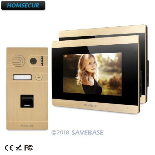 HOMSECUR 7 &quotпроводной видео и аудио Домашний Интерком + Обнаружение движения для