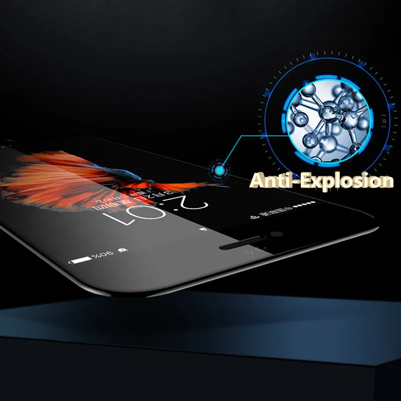 10D Защитное стекло для iPhone 7 8 Xs Max защита экрана полное покрытие закаленное 6 6s Plus Xr