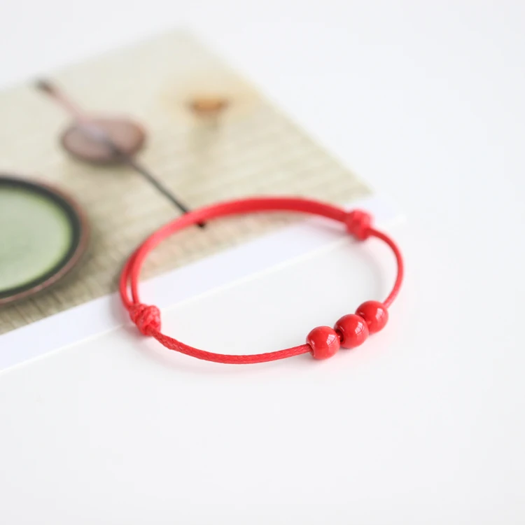 Браслеты на удачу для женщин и девушек керамические украшения ручной работы с