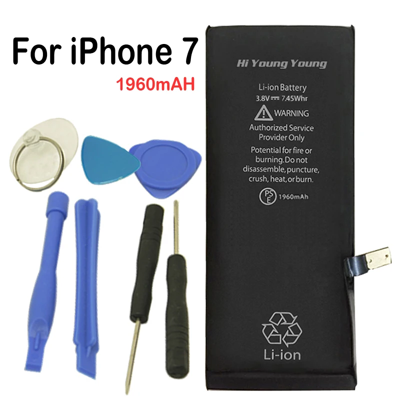 Оригинальный мобильный телефон Батарея для iPhone 7 г натуральной Ёмкость 1960 мАч 0