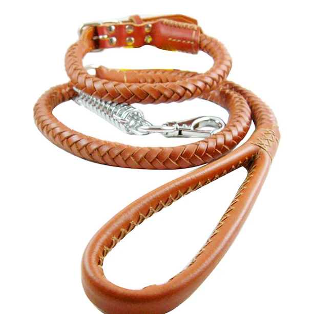 Розничная продажа высокое качество ошейник из натуральной бычьей кожи