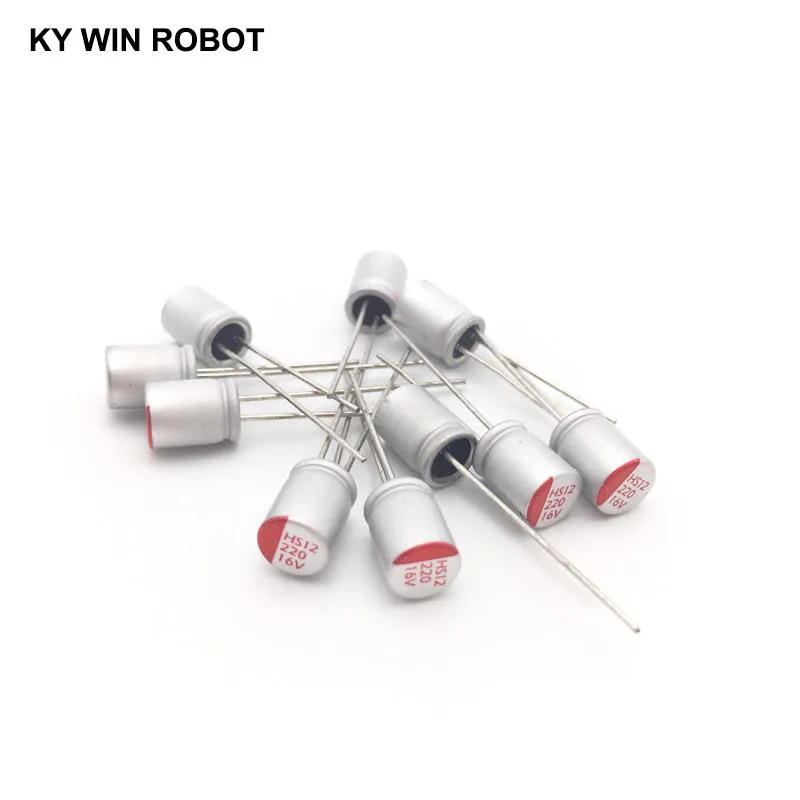 16V220UF 6*9 DIP однотонные электролитический конденсатор с алюминиевой крышкой, 220 мкФ 16V 6X9 мм твердотельного конденсатор с алюминиевой крышкой, высокое качество