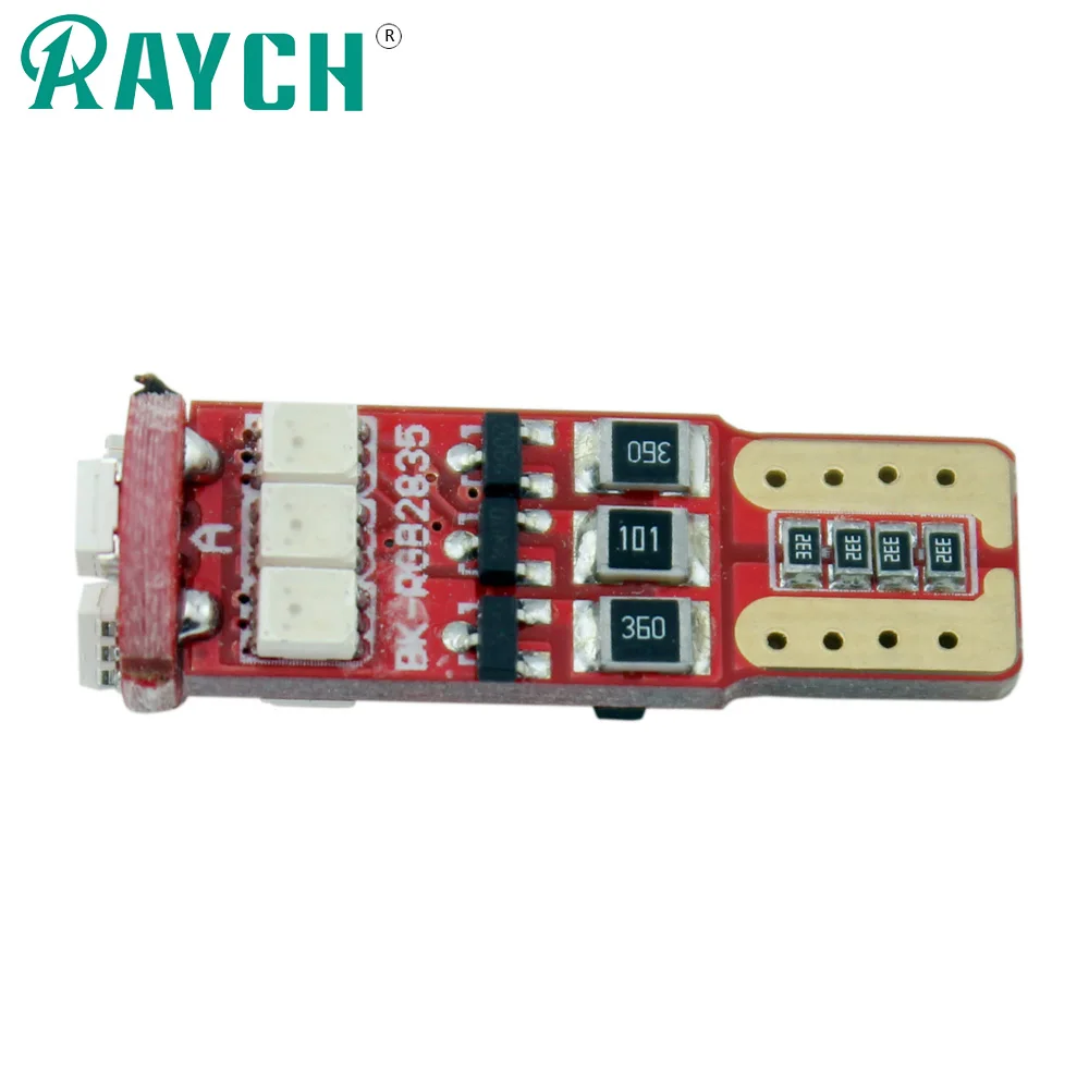 2x T10 RGB Автомобильный свет W5W 192 168 мигающая Стробоскопическая Светодиодная лампа