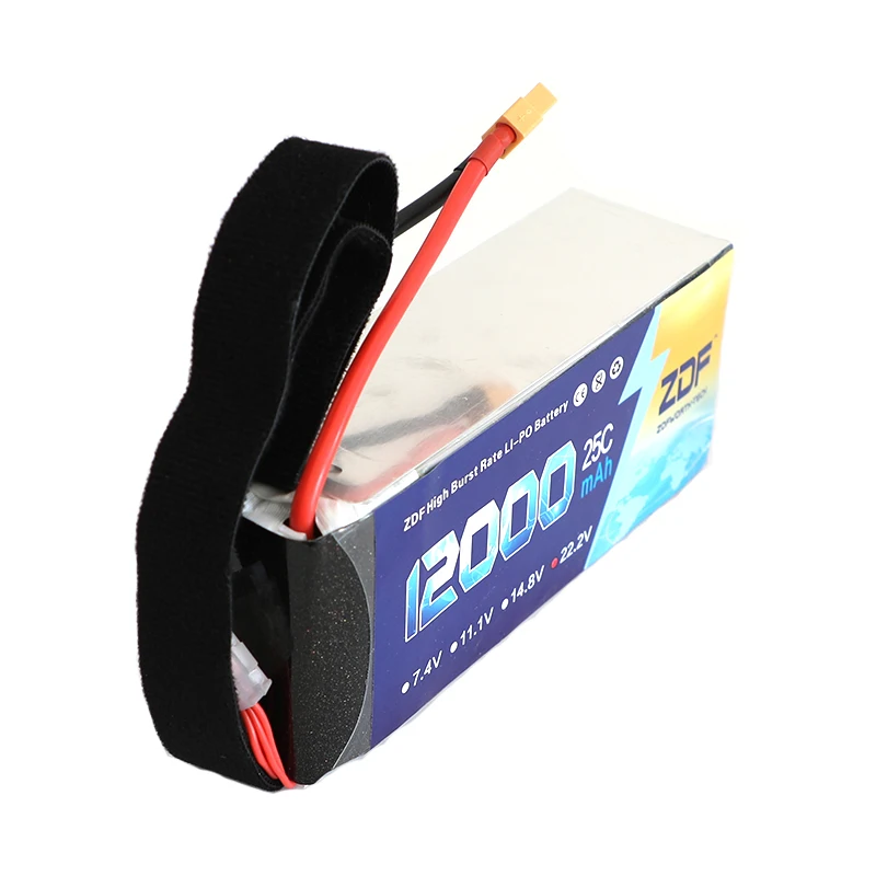 ZDF RC Lipo батарея 12000mAh 22 2 V 6S 25C max 50C для вертолета дрона FPV UAV машина защиты растений |