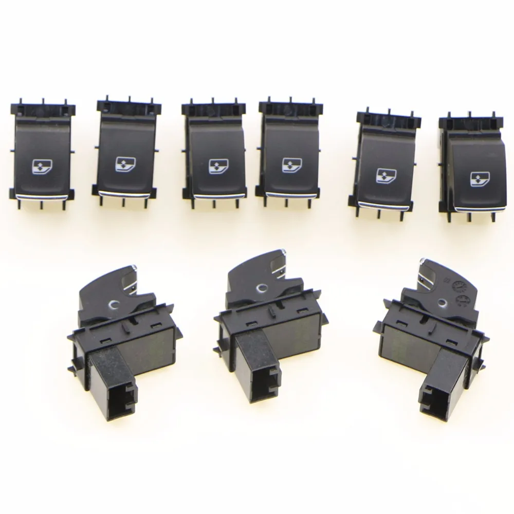 9 шт. кнопка переключения бокового стекла Golf GTI R VII VW MK7 5G0 959 855 F 5G0959855F 855F 5GG959855A 5GG