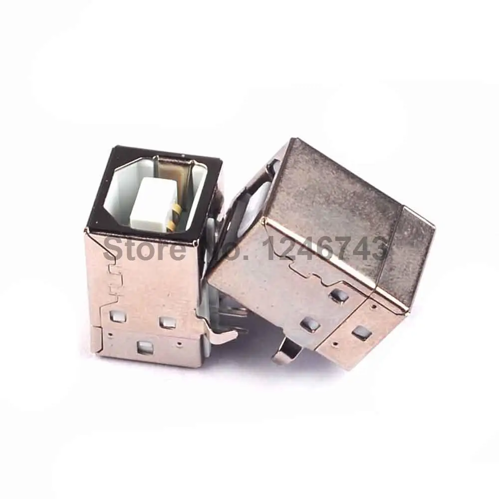 10 шт. USB-B женский USB разъем с квадратной головкой для вечеринок/USB A 90 градусов типа