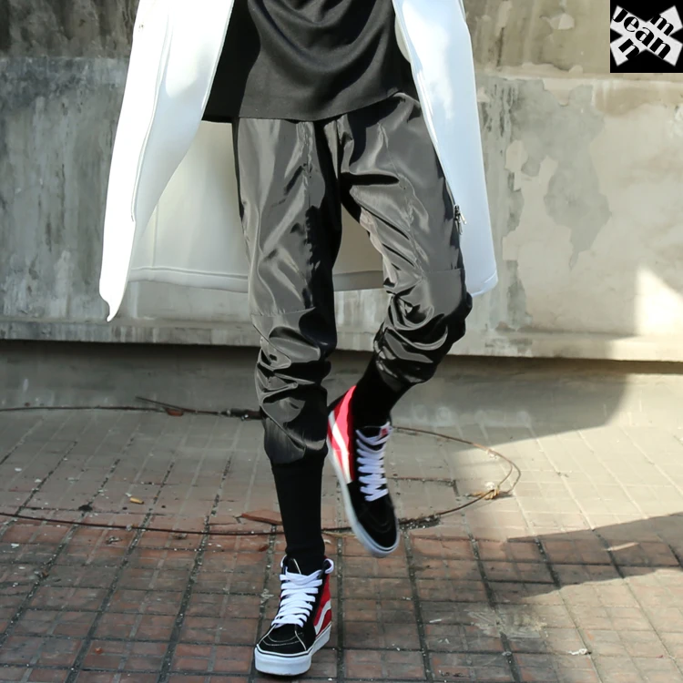 2017 новые весенние мужские модные повседневные штаны-шаровары облегающие