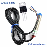 lj12a3 4 zby proximity sensor switch dc 10 30v pnp 3 wire 300ma 4mm cylindrical inductive sensor approach l7805cv