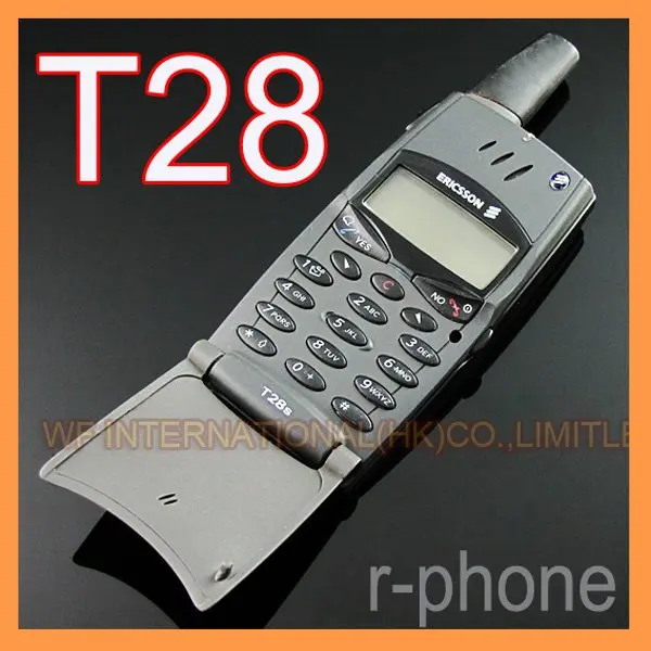 Восстановленный мобильный телефон Ericsson T28 T28s 2G GSM 900/1800 разблокированный черный и не может использоваться в США