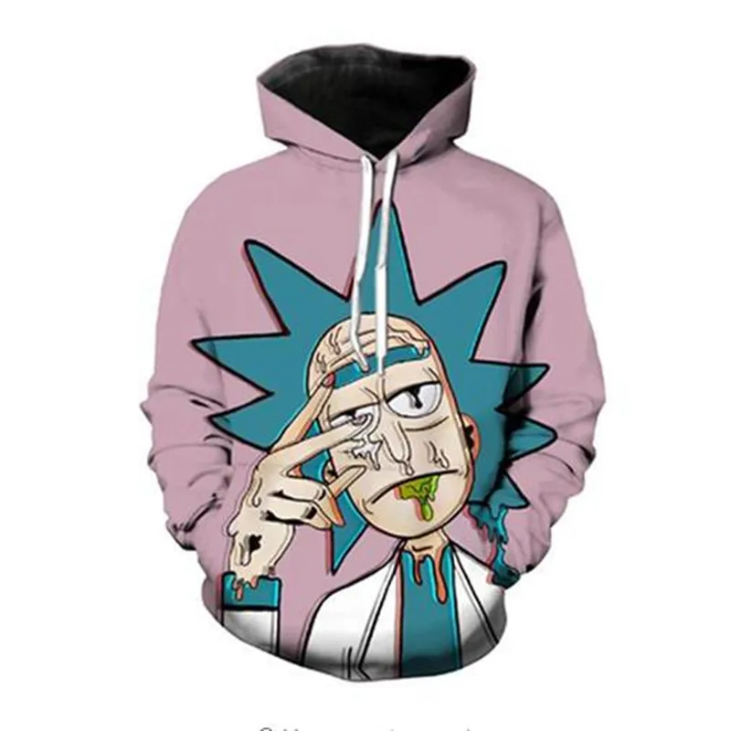 L'ultima moda di Liu Maohua мультфильм Рик e Морти Дизайн 3D felpa da uomo autunno con cappuccio divertente