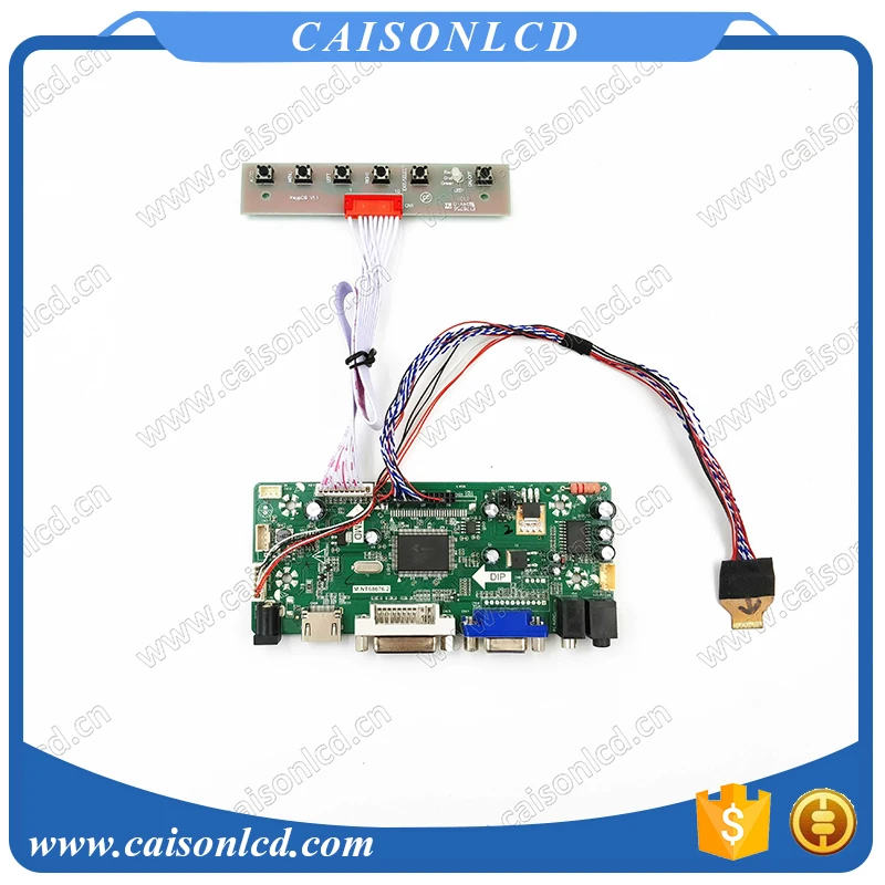 HDMI/DVI/VGA/аудио ЖК контроллер Плата Поддержка 7 дюймов панель с 1280*800|Запасные части|
