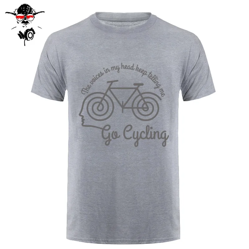 Voices In My Head Cyclinger Мужская футболка RLTW футболка Cycle Cyclinger Bicycle день рождения базовые модели футболка с принтом Летняя Повседневная - Цвет: 24