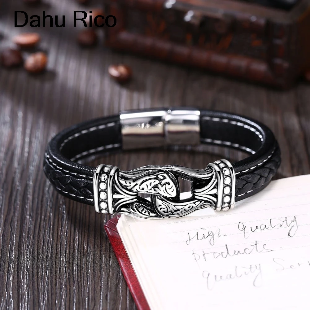 leather stainless steel bijoux tibetan bracelet world of warcraft personalized tennis Dahu Rico bracelets | Украшения и