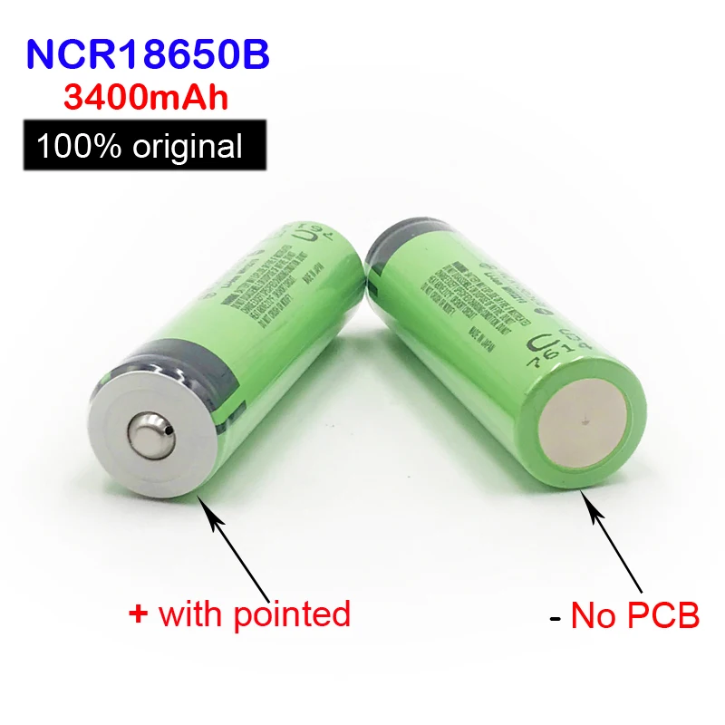 18650 Батарея новый оригинальный 3 7 v 3400 мА/ч литий Перезаряжаемые NCR18650B с