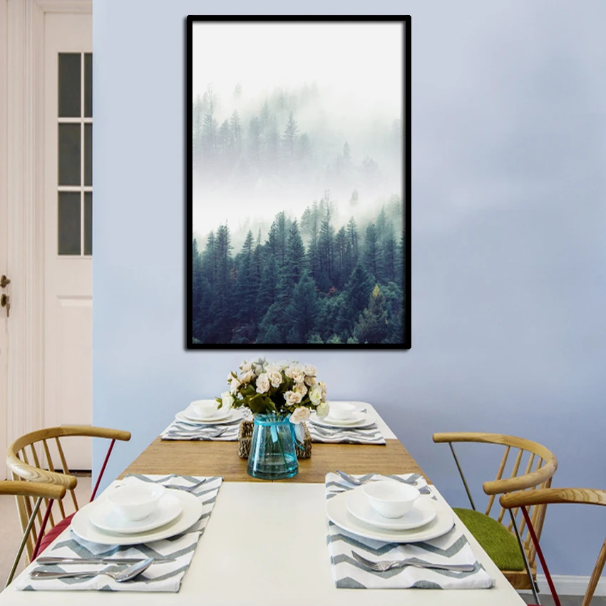 SVITY Nordic Style Forest Canvas Art Print Painting Poster Brid Wall Pictures for Home Decoration Decor Dropshipping FA666 | Дом и сад