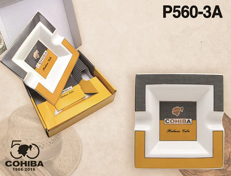 1 шт. керамическая пепельница для сигар подарочная упаковка|ceramic ashtray|ashtray cohibaash tray