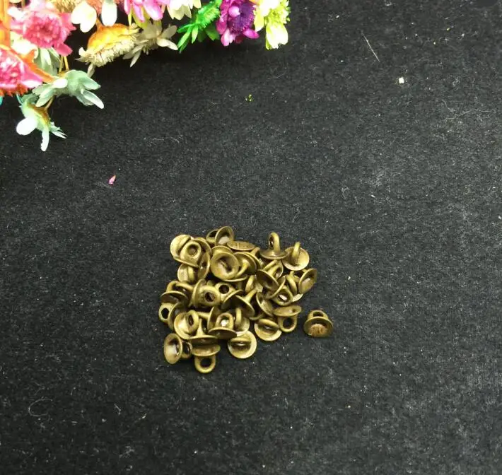 100 шт./лот 4 мм медный жемчуг подвеска Соединитель Круглый шарик