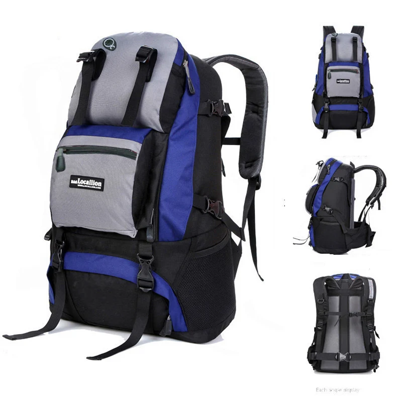 Koop Wandelen Camping Rugzak Unisex 50L Klimmen Zak Outdoor Pakket Reizen & Sport Tas Mannen En Vrouwen Rugzak
