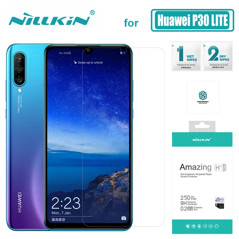 Стекло Nillkin для Huawei P30 Lite Amazing H + Pro закаленное стекло Защита экрана Nilkin 2.5D HD
