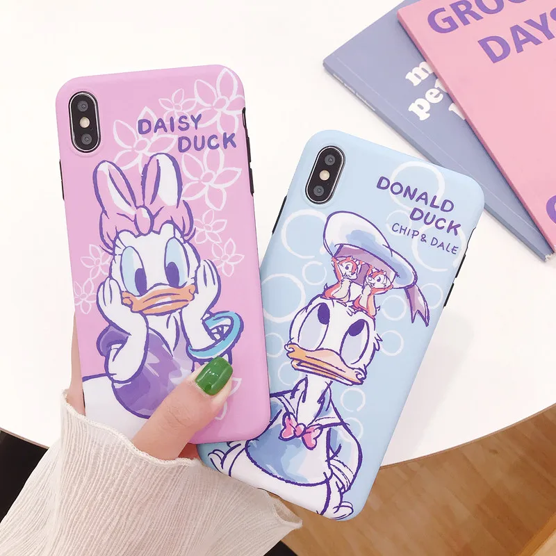 Силиконовый чехол с рисунком Дональда Дака для iPhone X XR XS MAX Fundas 8 7 6 6S Plus мягкий из