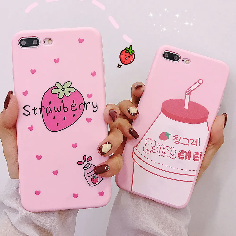 Чехол для телефона KISSCASE с милым рисунком iPhone X 7 6S 6 Plus ультра мягкие чехлы