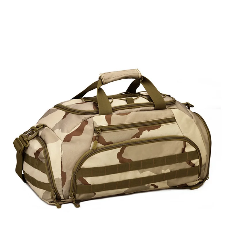Camouflage 40L военный тактический рюкзак, походный рюкзак, сумка через плечо, Мужской многофункциональный рюкзак, mochila feminina - Цвет: Camouflage