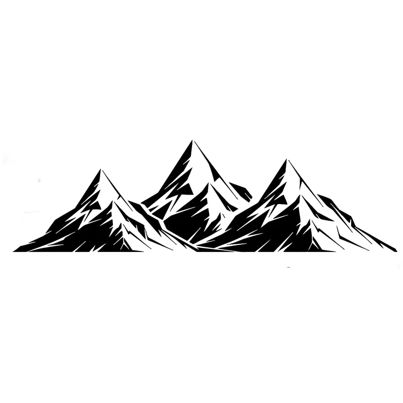 

17.4cm*5.1cm Mountains Room Vinyl Car Styling Stickers Decals Decor Black/Silver S3-6202