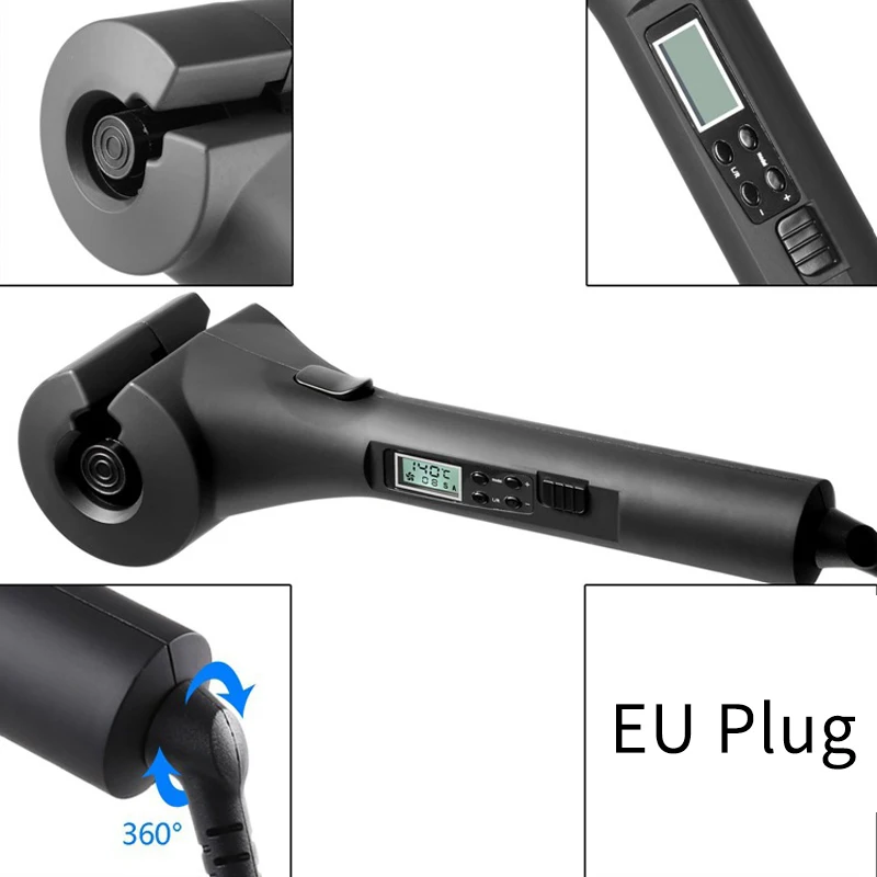 Lcd Automatic Hair Curler Digital Styling Tools Electric Styler Wave Curling Iron Eu Plug | Красота и здоровье